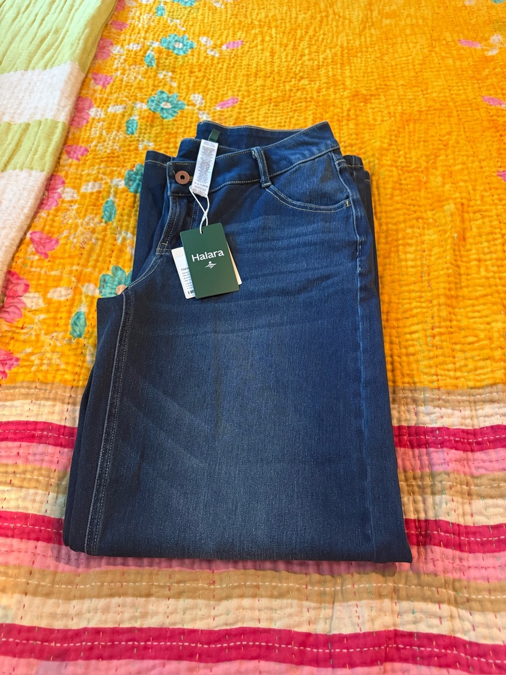 HALARA Women's Dark Blue Stretch Jeggings